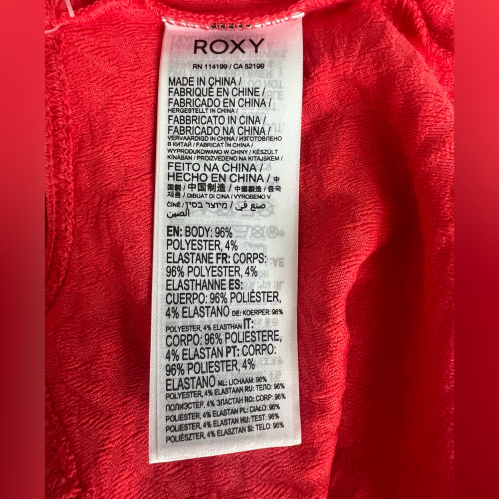 NWT Roxy Floral Embossed Tank Top, S - Picture 6 of 8